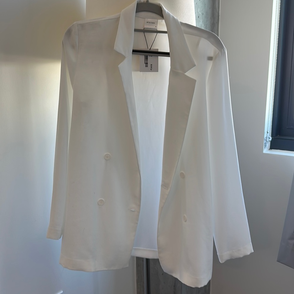 🇫🇷 nwt white summer blazer